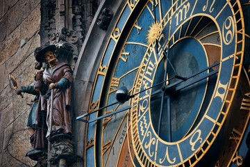 Fototapeta na wymiar Astronomical clock closeup