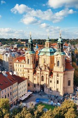Obraz premium Widok na dach Pragi
