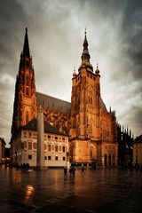 St. Vitus Cathedral at night
