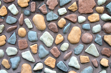 cobblestone wall. Background. Texture