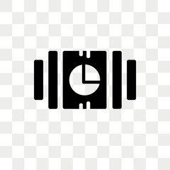 Watch vector icon isolated on transparent background, Watch logo design