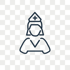 Medical support vector icon isolated on transparent background, Medical support logo design