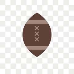Football vector icon isolated on transparent background, Football logo design