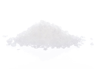 White rock sugar isolated on white