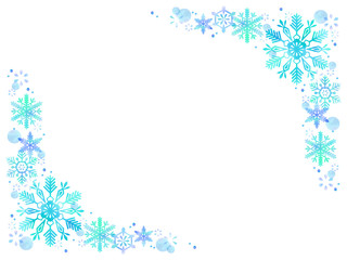 雪の結晶のフレーム