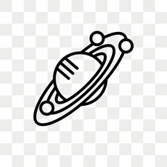 Solar system vector icon isolated on transparent background, Solar system logo design © vectorstockcompany