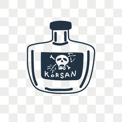 Poison vector icon isolated on transparent background, Poison logo design