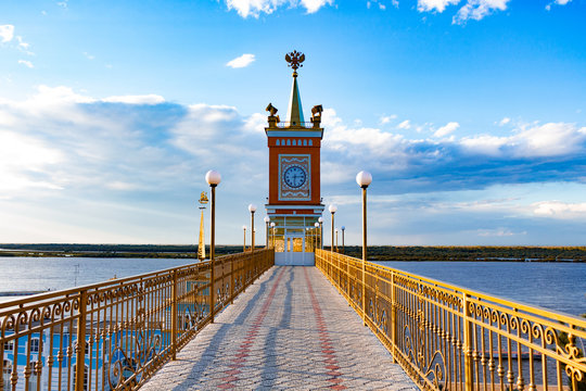 Berth building in the tourist complex Zaimka near the city of Khabarovsk. Russia.