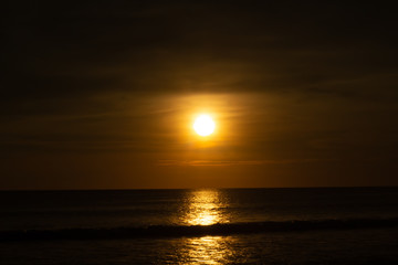 Deep and Rich ORange Sunset at Karon Beach