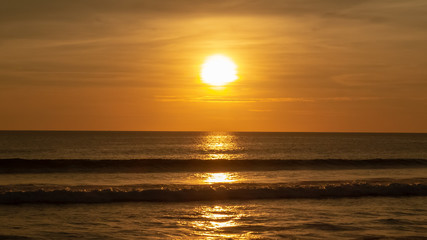 Deep and Rich ORange Sunset at Karon Beach