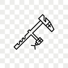 Clamp vector icon isolated on transparent background, Clamp logo design