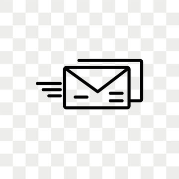 Email Evelope vector icon isolated on transparent background, Email Evelope logo design