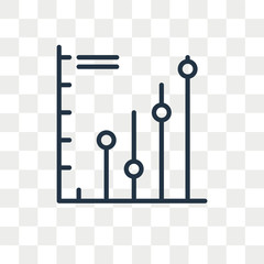 Analytics vector icon isolated on transparent background, Analytics logo design