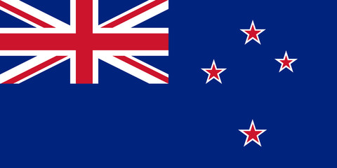 Flag of New Zeland © VectorPart