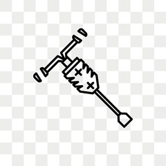 Jackhammer vector icon isolated on transparent background, Jackhammer logo design