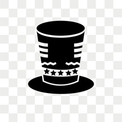 Hat vector icon isolated on transparent background, Hat logo design