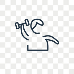 Man vector icon isolated on transparent background, Man logo design