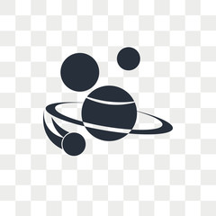 Space vector icon isolated on transparent background, Space logo design © vectorstockcompany