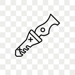 Scraper vector icon isolated on transparent background, Scraper logo design