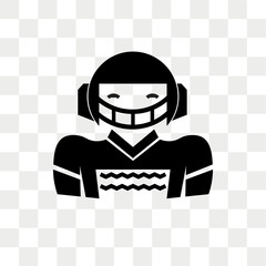 Football vector icon isolated on transparent background, Football logo design