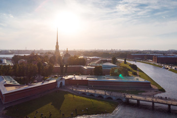 St. Petersburg, Russia. View of the historic city center, Peter and Paul fortress