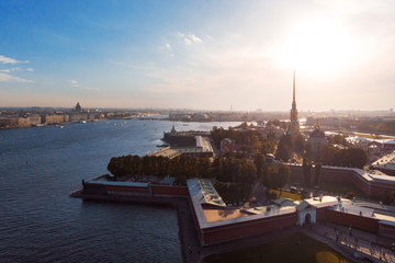 Fototapeta premium St. Petersburg, Russia. View of the historic city center, Peter and Paul fortress