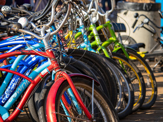 Obraz premium rainbow bicycles 2