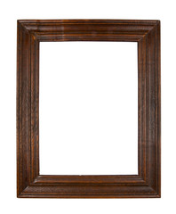 Empty picture frame isolated