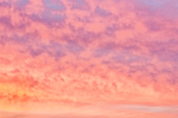 Abstract blur background with colorful clouds