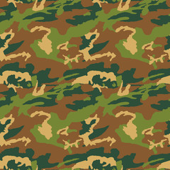 Fototapeta premium Camouflage pattern. Seamless. Military background. Soldier camou