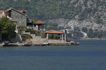 Fototapeta na wymiar Perast in Boka Kotorska bay