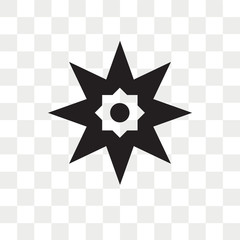 Star vector icon isolated on transparent background, Star logo design