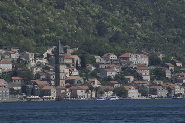 Fototapeta na wymiar Perast in Boka Kotorska bay