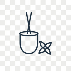 Aromatherapy vector icon isolated on transparent background, Aromatherapy logo design