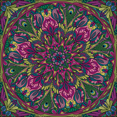 vector seamless mandala