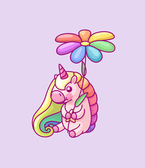 vector volume rainbow unicorn