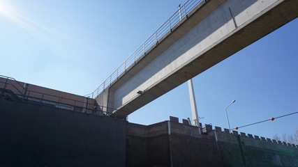 Schleuse, Donau, Österreich von einem Flusskreuzfahrtschiff