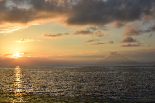 sunset at kaimon