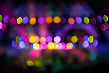 Abstraction with blurry colorful light circles