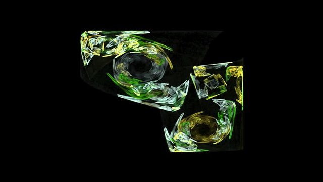 fractal abstract mathematic visualisation computer generated animation loop 4K