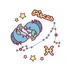vector cute Zodiac sign