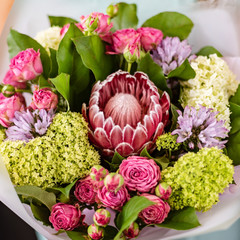 nice flowers in the hands