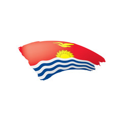 Kiribati flag, vector illustration on a white background.