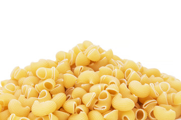 Italian pasta isolated on white