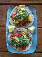 Fresh mexican tacos