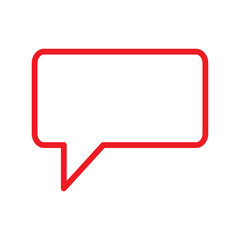 Speech bubbles vector flat icon, for web design or mobile app