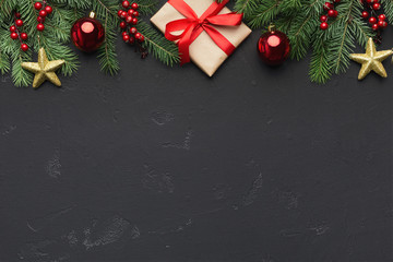 Christmas or New Year holiday creative background