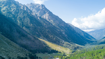 Uzunkol valley. Caucasus