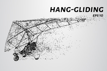 Hang-gliding of the particles.