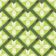 Fototapeta premium Colorful Retro Seamless Pattern Wallpaper